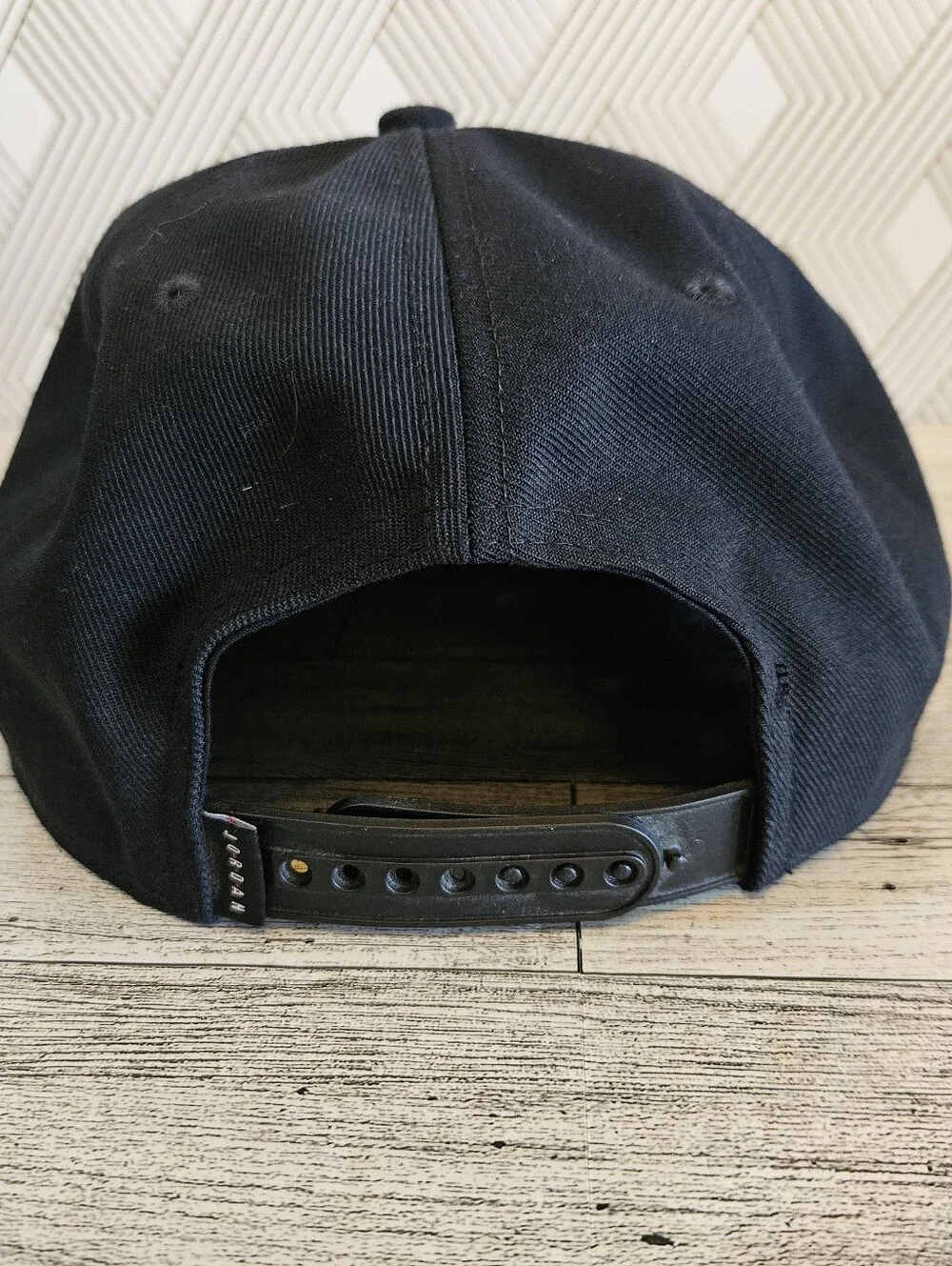 Air Jordan Jumpman Black Hat W/ Gold Logo Flat Bill NBA Michael Jordan One Size